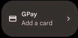 Varsayılan NFC ödeme uygulamasını gösteren gölgede örnek kutucuk