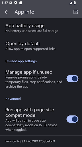 পৃষ্ঠার আকার কমপ্যাট মোড সেটিং