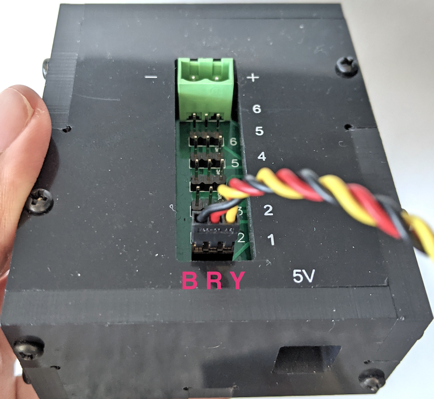 Conexión del servo a la caja de control del servo