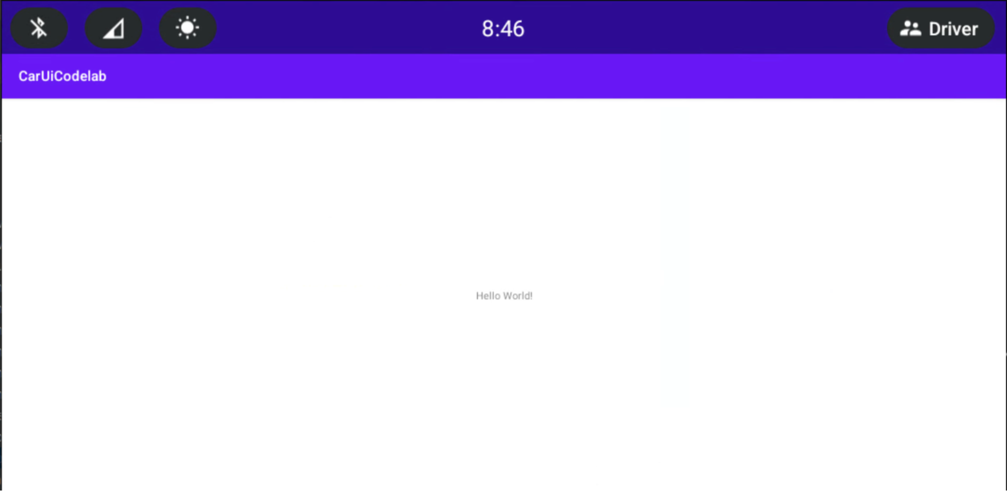 打开新的 CarUiCodelab 应用