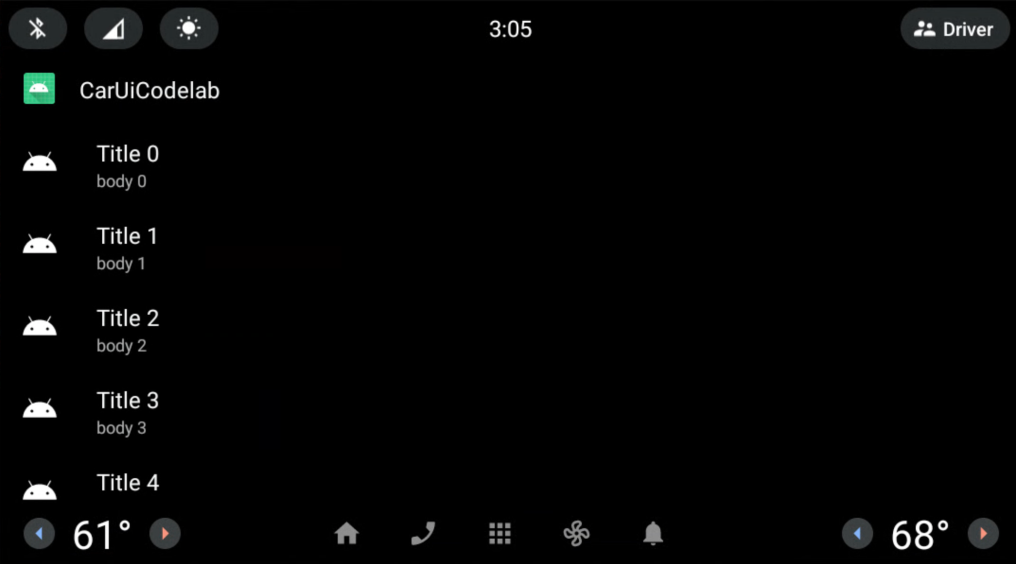 스크롤바가 없는 CarUiRecyclerView