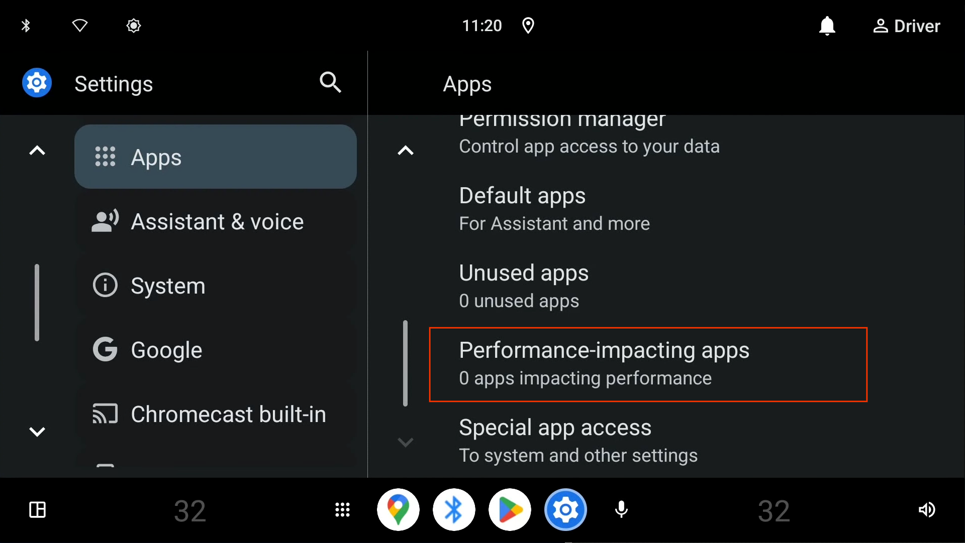 Performance-impacting apps