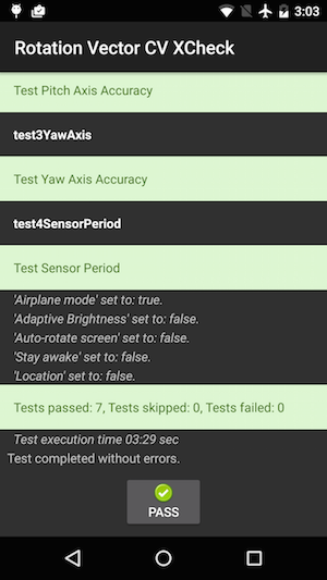 Test zakończony pomyślnie