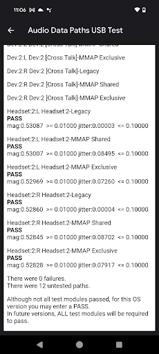 Caminho de dados de áudio USB concluído