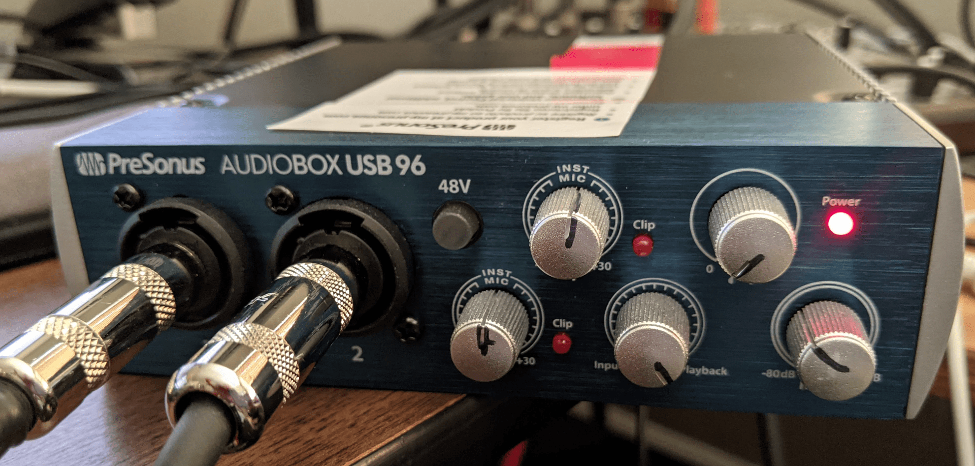 USB-Audio-Interface, vorne