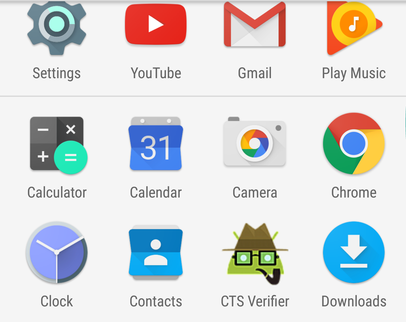 CTS Verifier icon in launcher