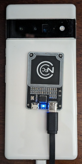Posicionamento do chip NFC