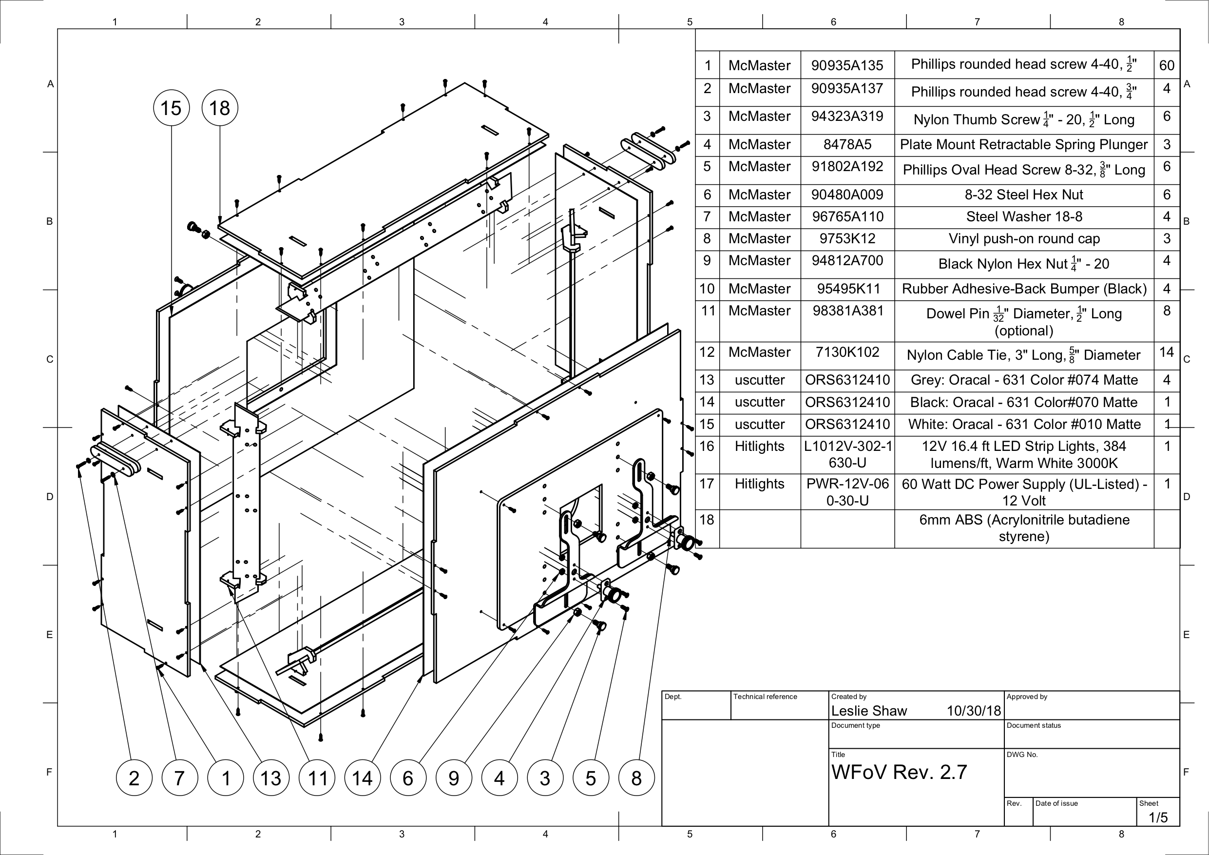 CAD drawing of WFOV ITS-in-a-box