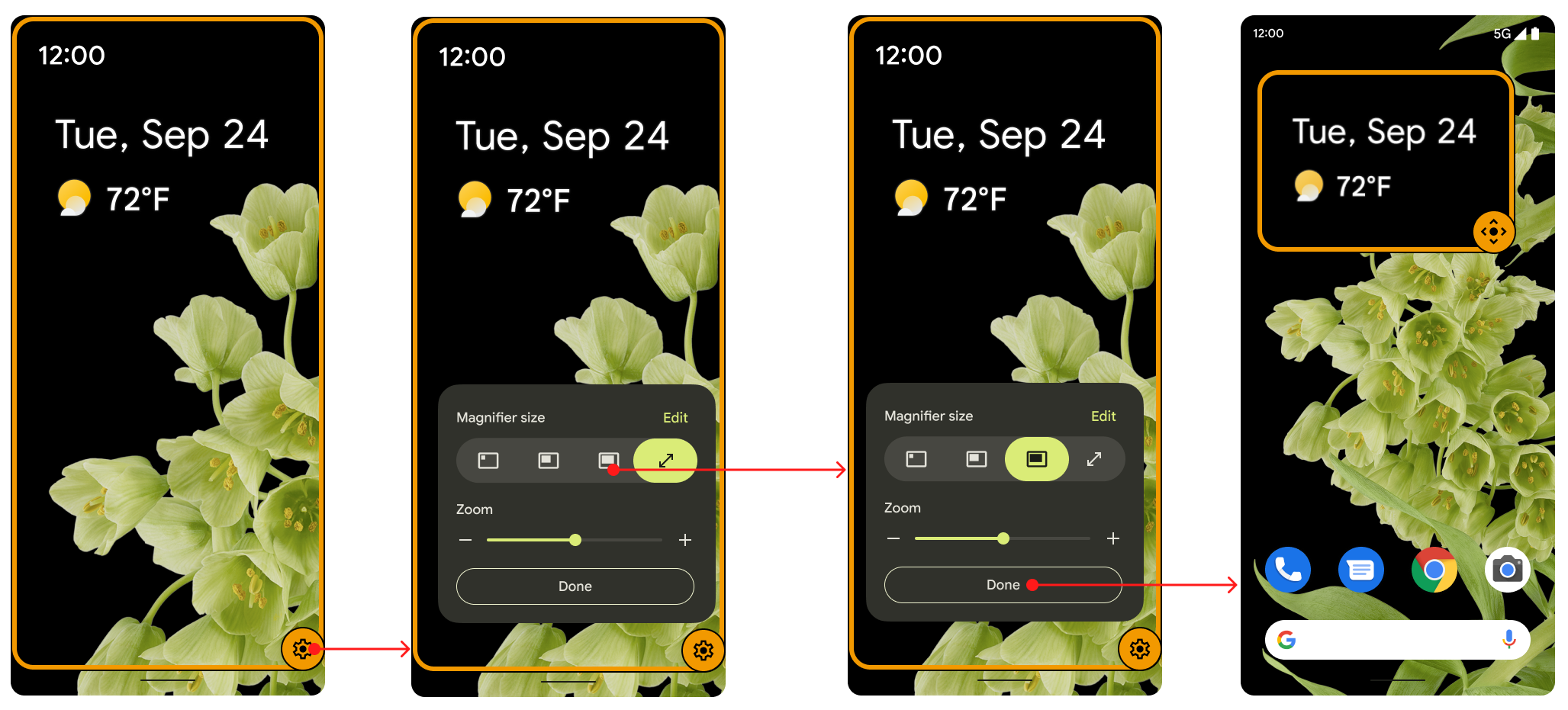 Boutons d&#39;activation/de désactivation pour basculer entre les vues