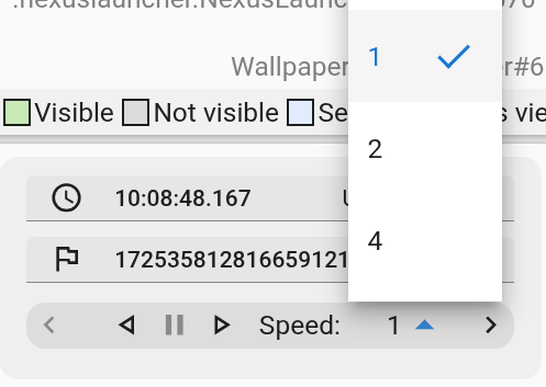 প্লেব্যাক Trace playback