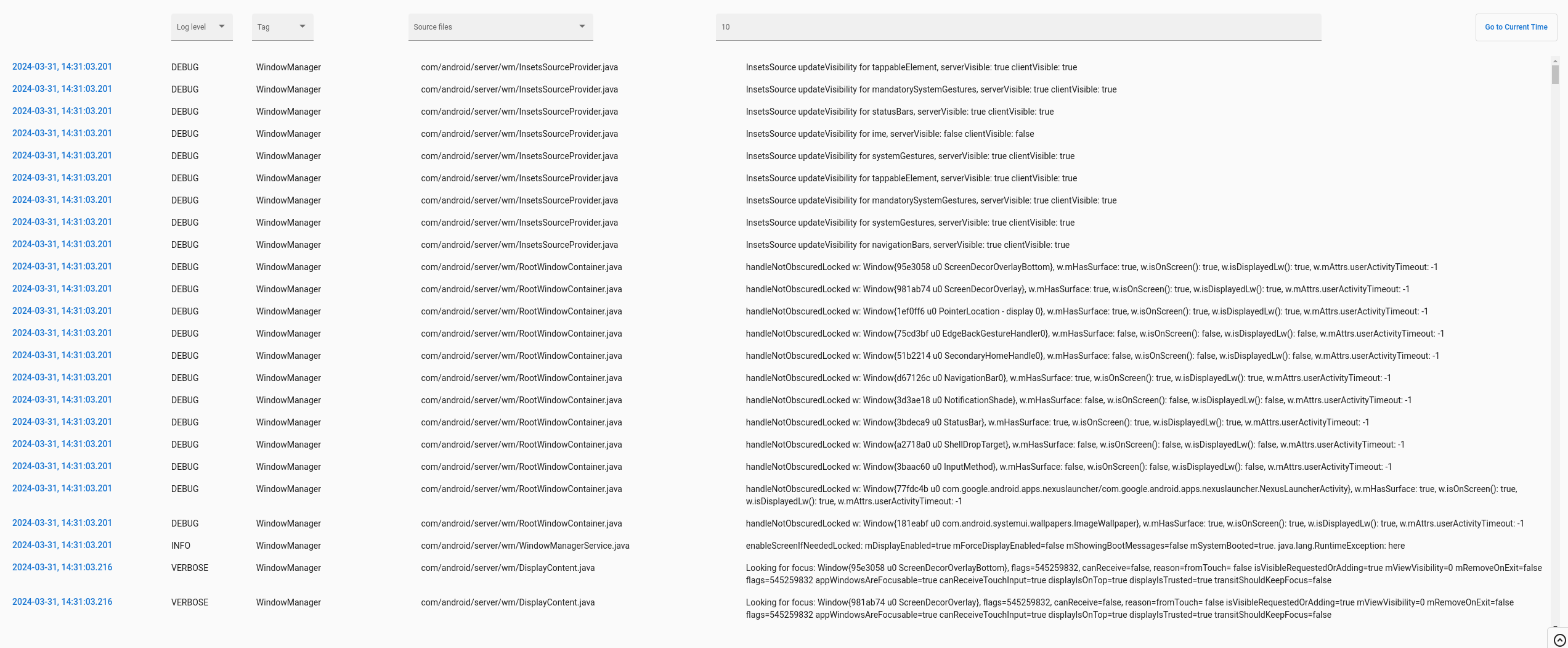 أداة عرض ProtoLog