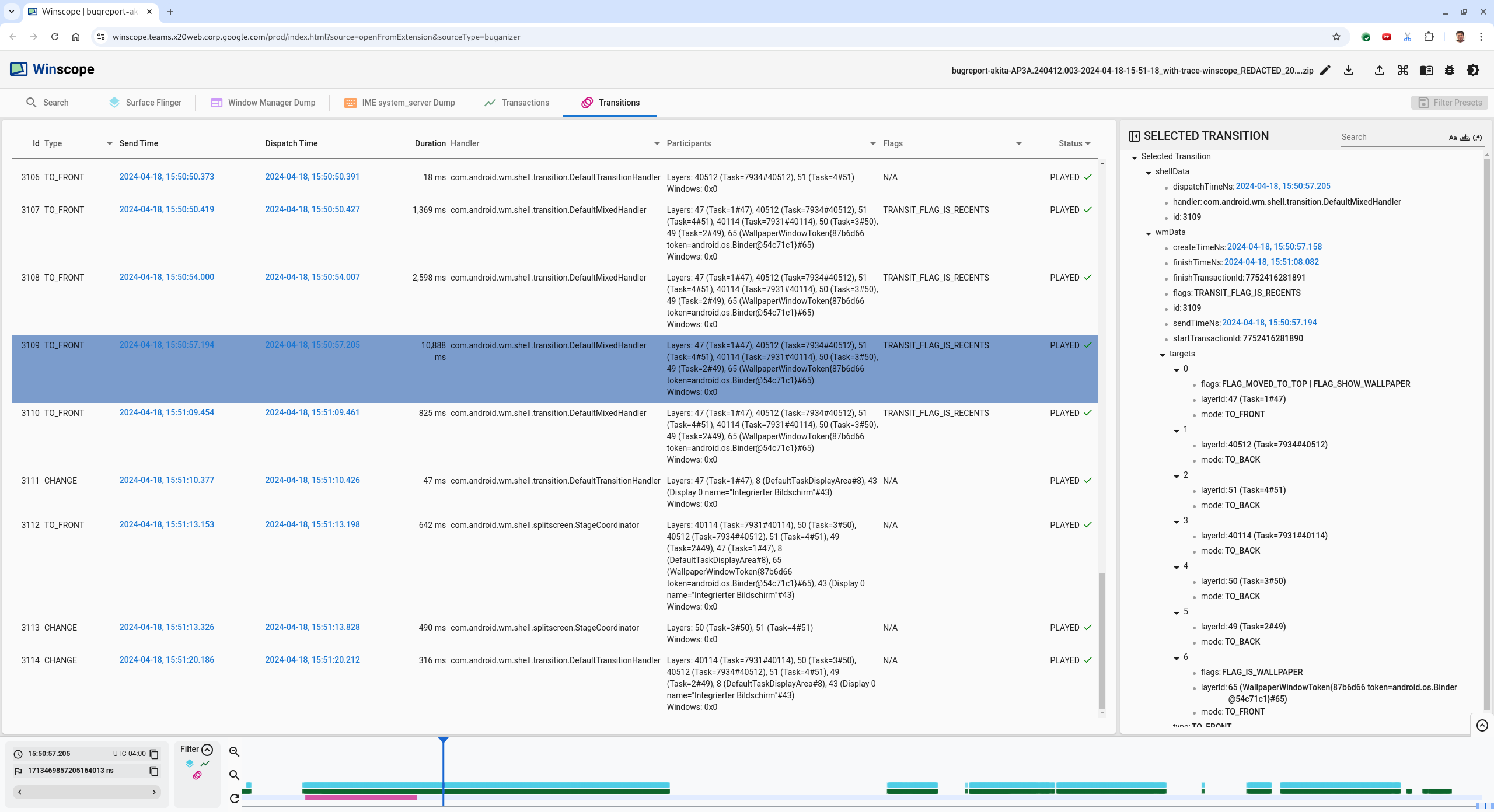 انتقالها transitions