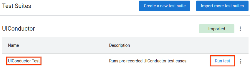 Pianifica esecuzione test