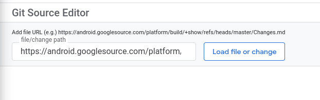 Loading a file or change